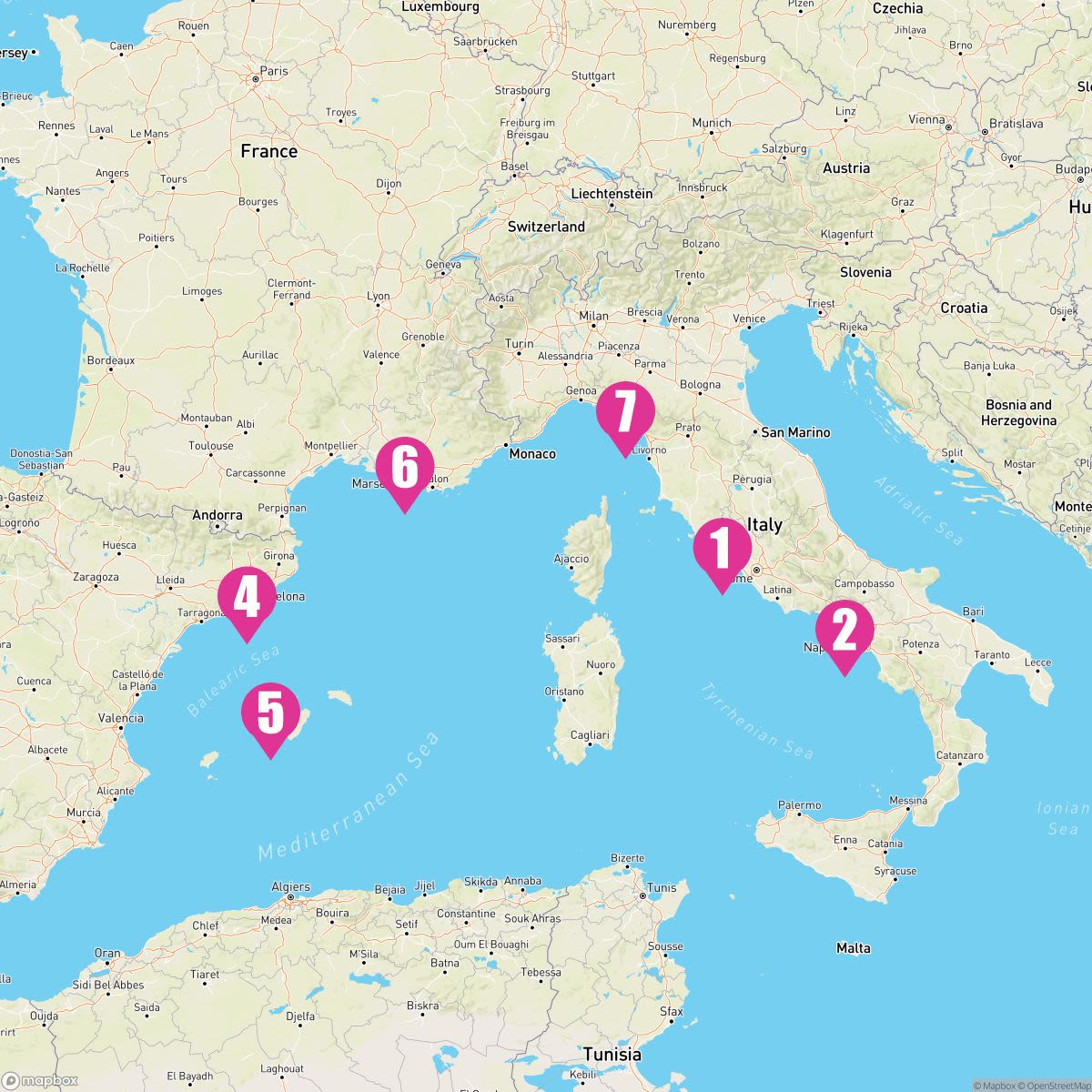 7 Night Spain France & Italy (Rome Roundtrip)