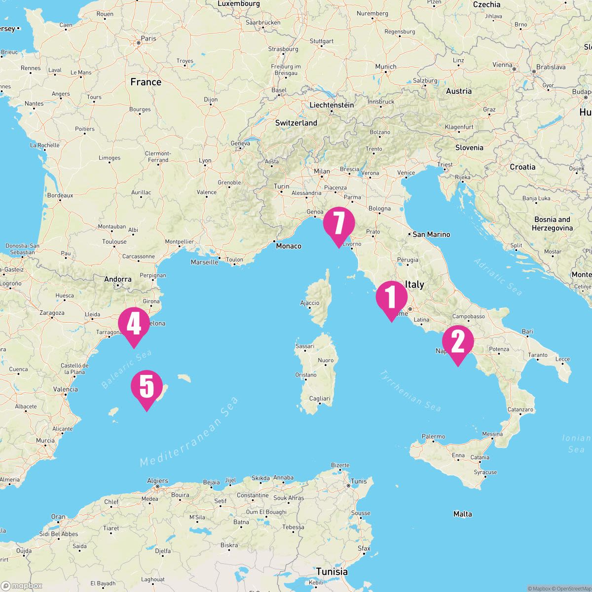 7 Night Spain France & Italy (Rome Roundtrip)