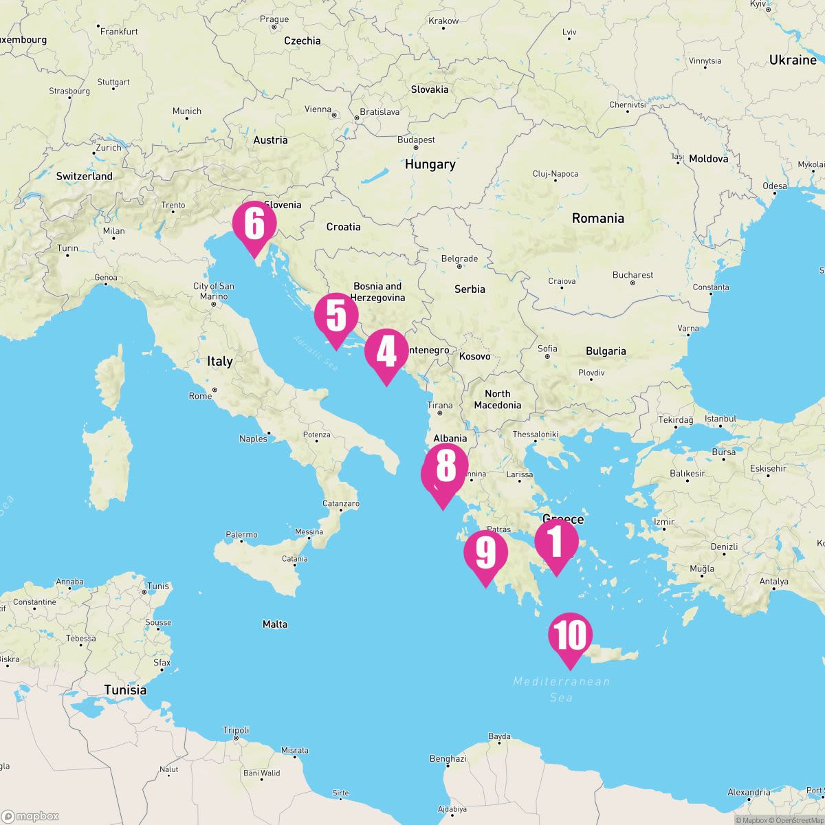 10 Night Adriatic Antiquities: Ancient Olympia & Crete (Athens Roundtrip)