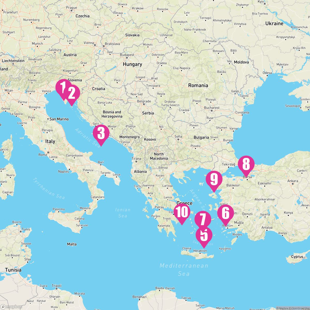 10 Night Athens & Adriatic Allure: Croatian Coast & Santorini (Trieste To Athens)