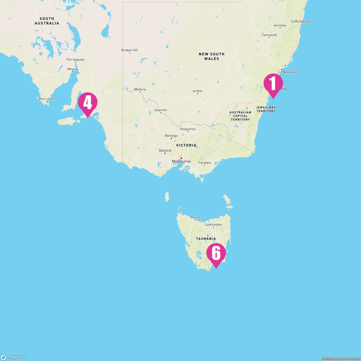 7 Night Adelaide & Hobart (Sydney Roundtrip)