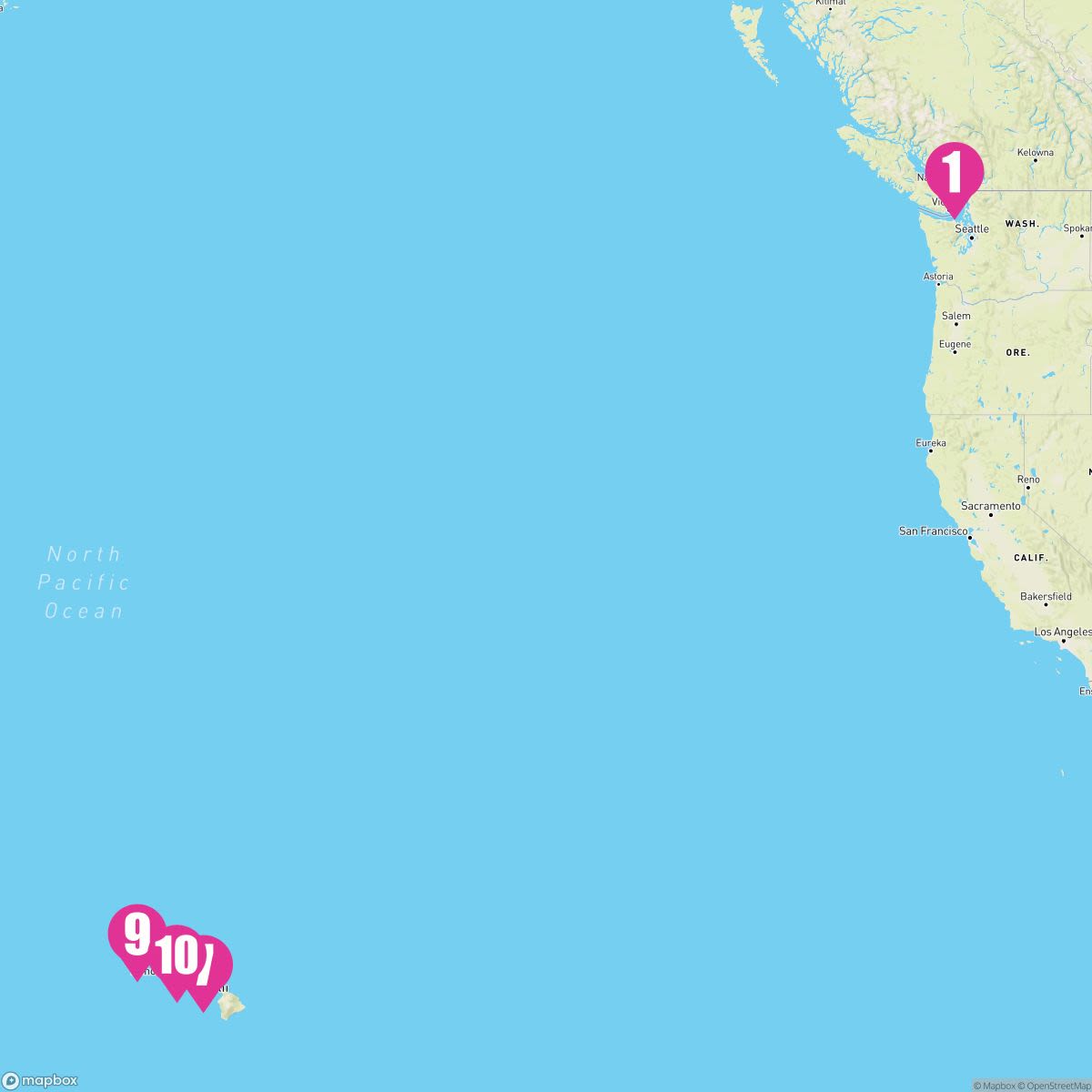 9 Night Hawaii Repositioning (Vancouver To Honolulu)