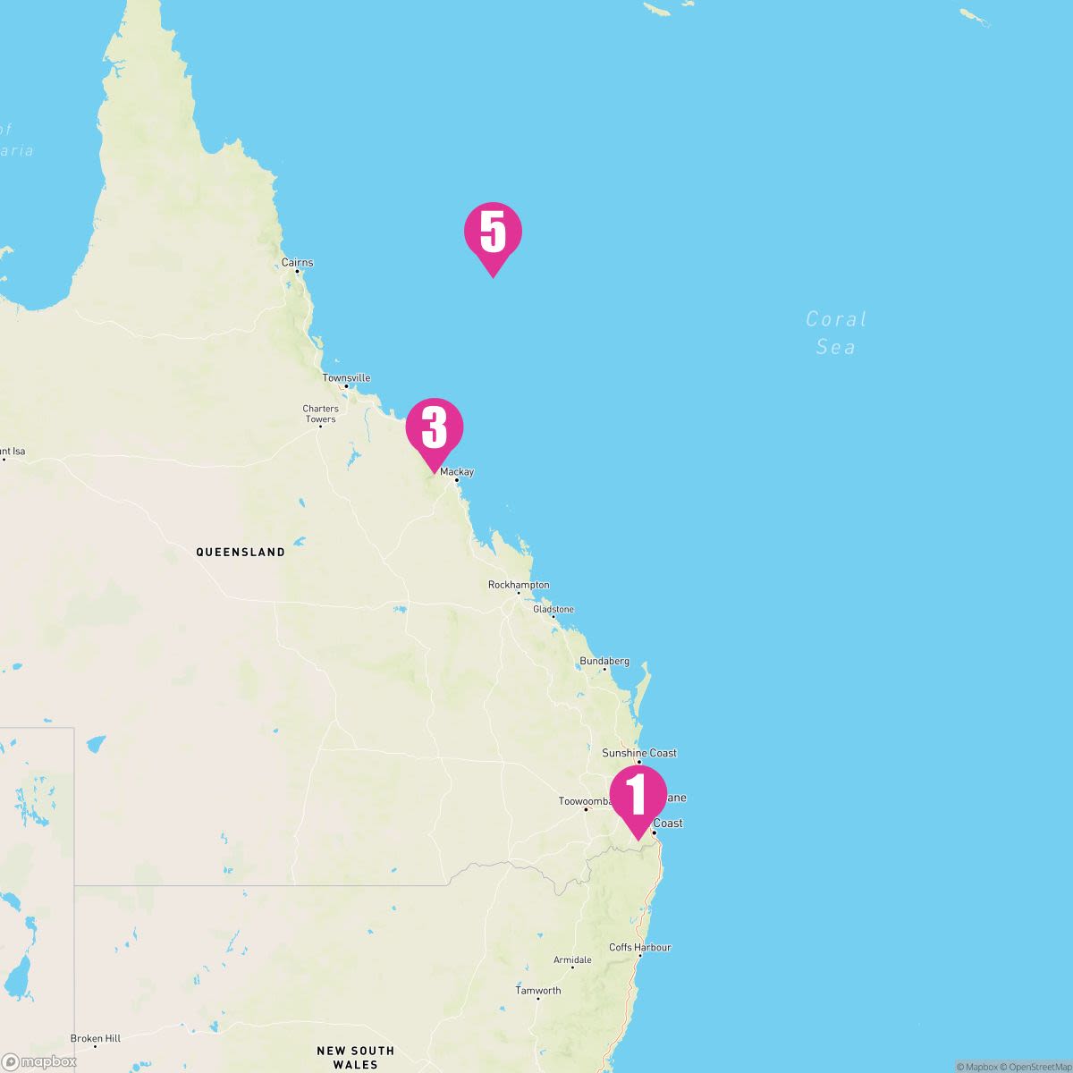 6 Night Queensland (Brisbane Roundtrip)