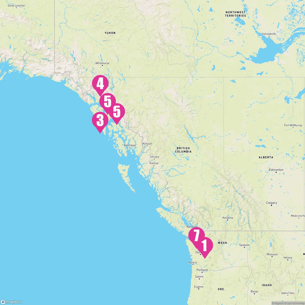 7 Night Alaska Glacier (Seattle Roundtrip)