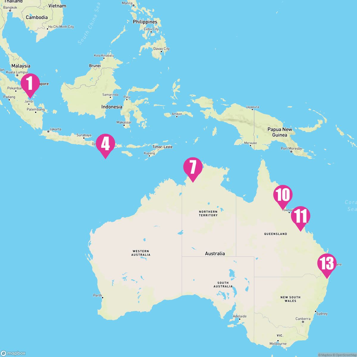 12 Night Asia To Australia (Singapore To Brisbane)