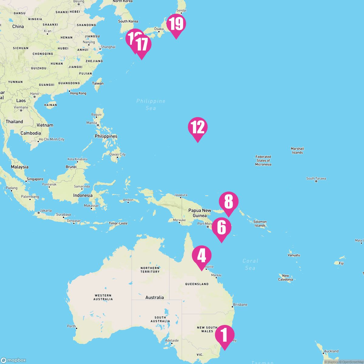 18 Night Australia To Asia (Melbourne To Tokyo)