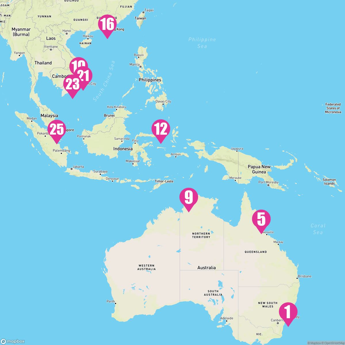 25 Night World Voyage Segment: Australia & Asia (Sydney To Singapore)