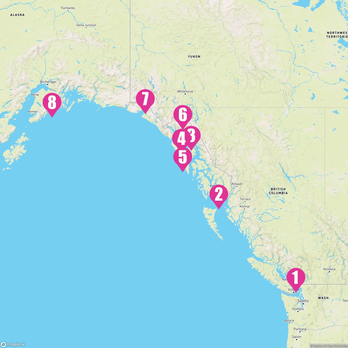 7 Night Northbound Alaska & Hubbard Glacier (Vancouver To Seward)