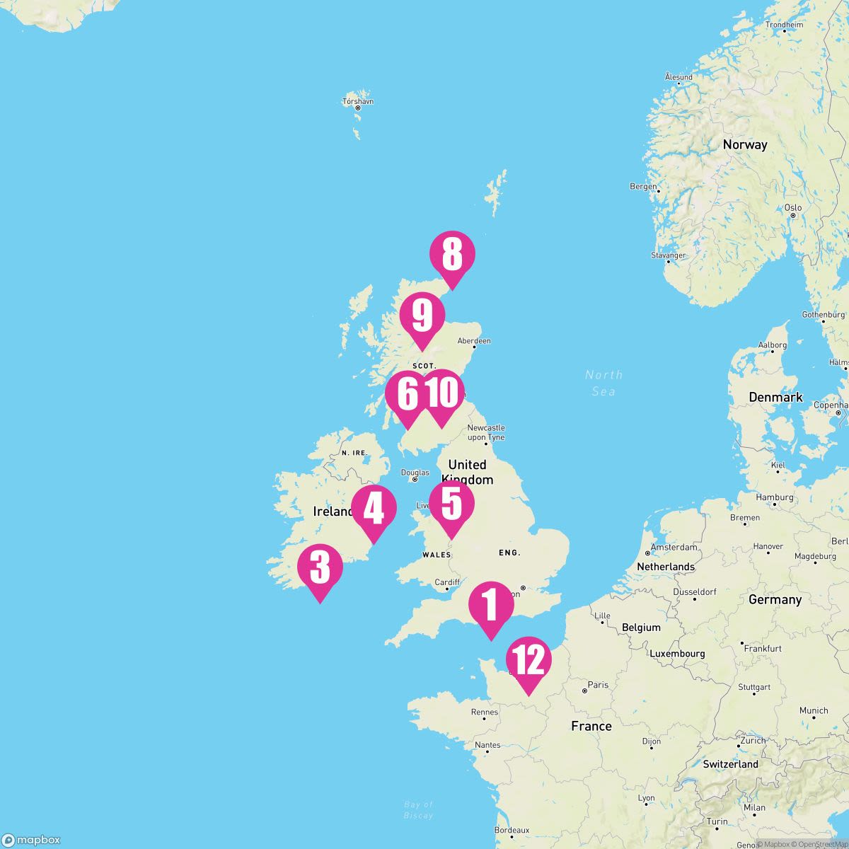 12 Night British Isles (Southampton Roundtrip)