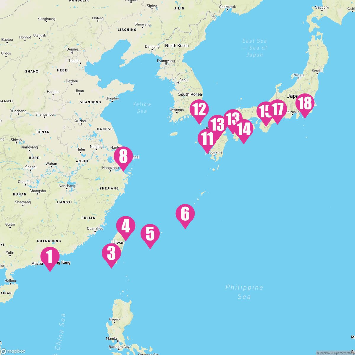 18 Night Eternal Eastern Empires (Hong Kong To Tokyo)