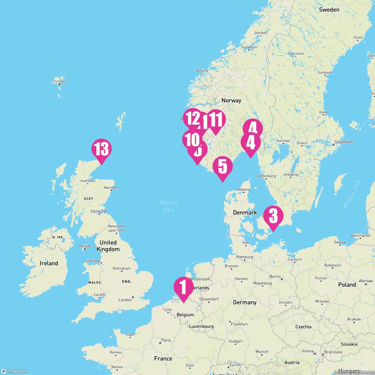 14 Night Norwegian Fjords With Copenhagen & Scotland (Rotterdam Roundtrip)