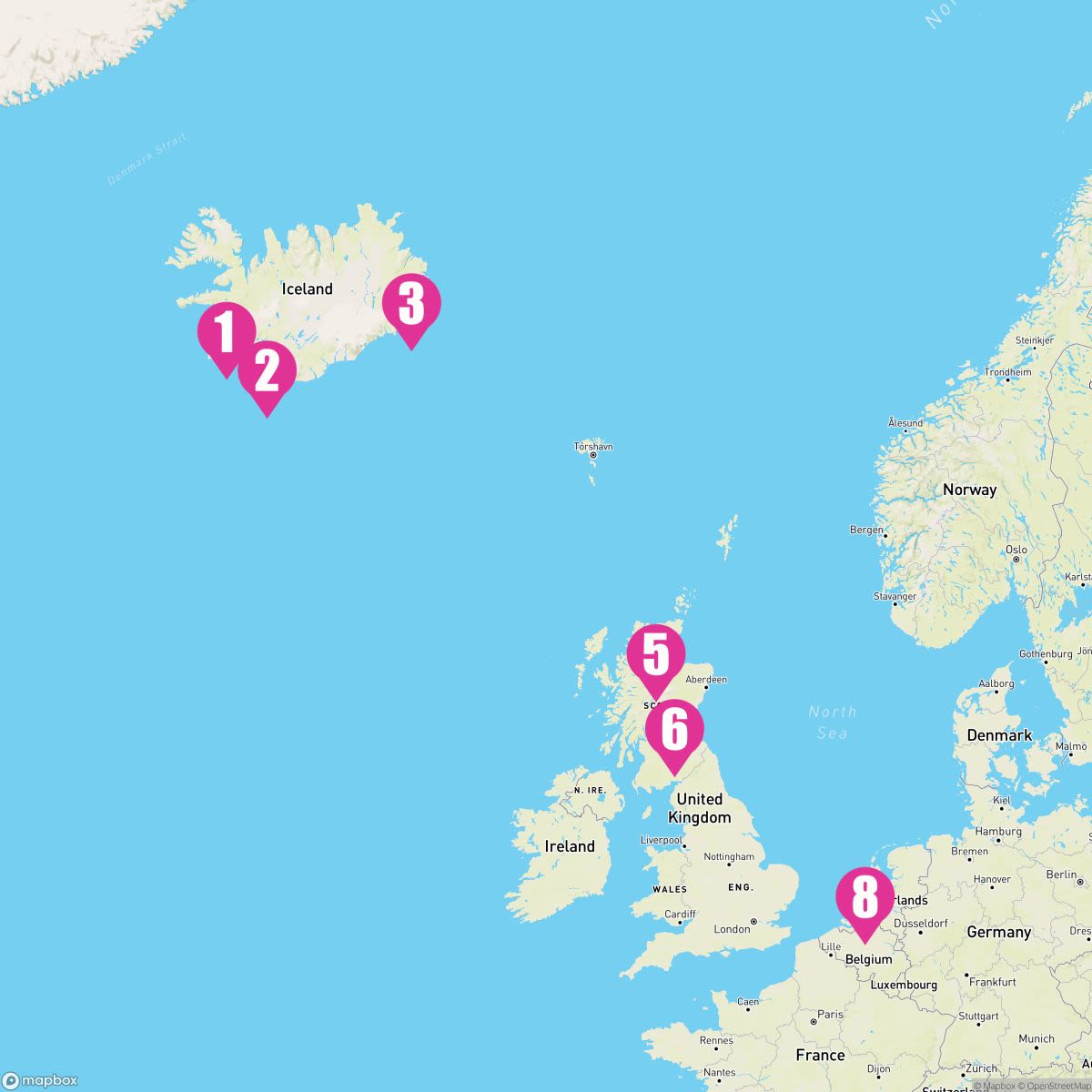 7 Night Viking Trails & Celtic Origins: Edinburgh Evening Stay (Reykjavik To Rotterdam)