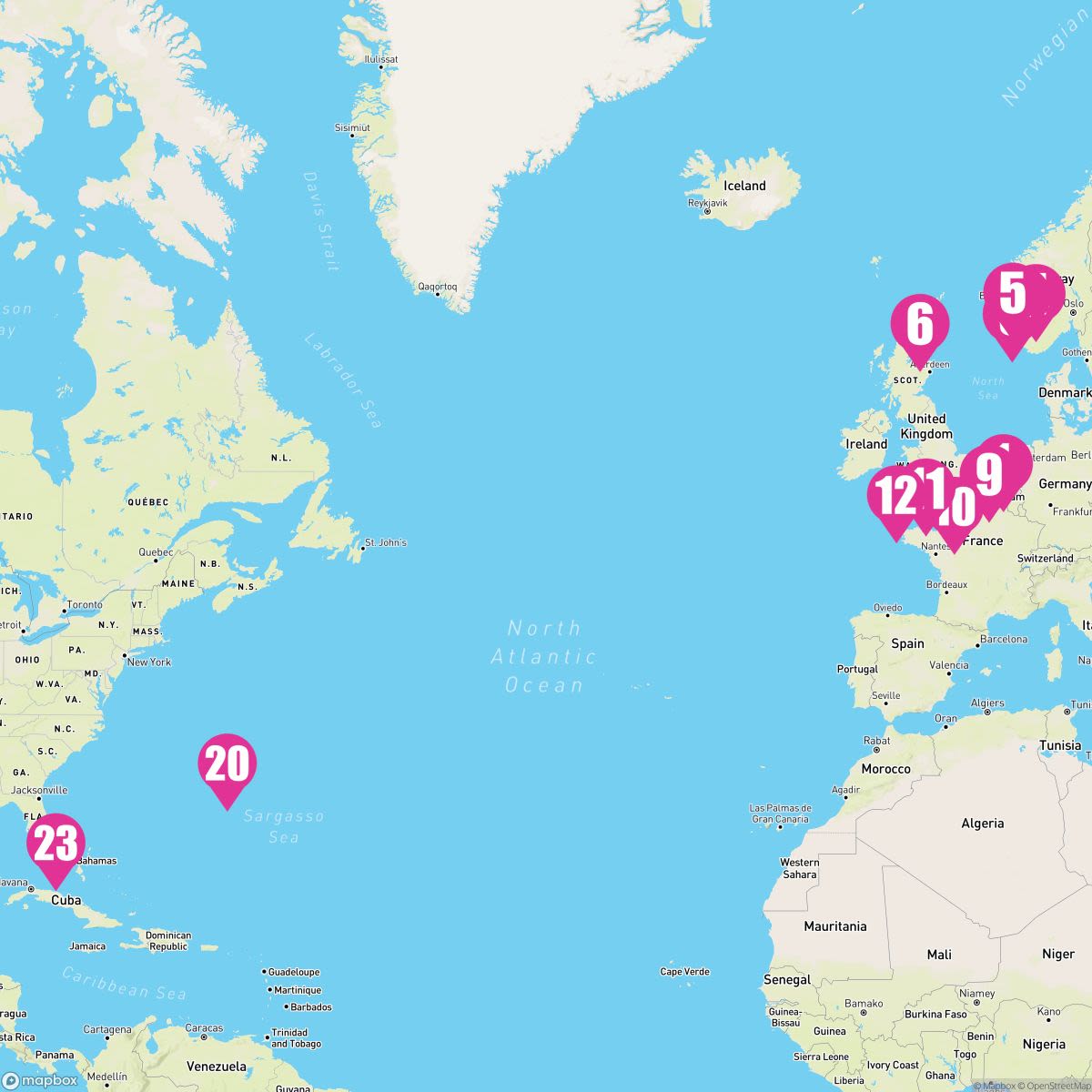 22 Night Norwegian Fjords Crossing: Scotland Brugge & Paris (Rotterdam To Ft. Lauderdale)