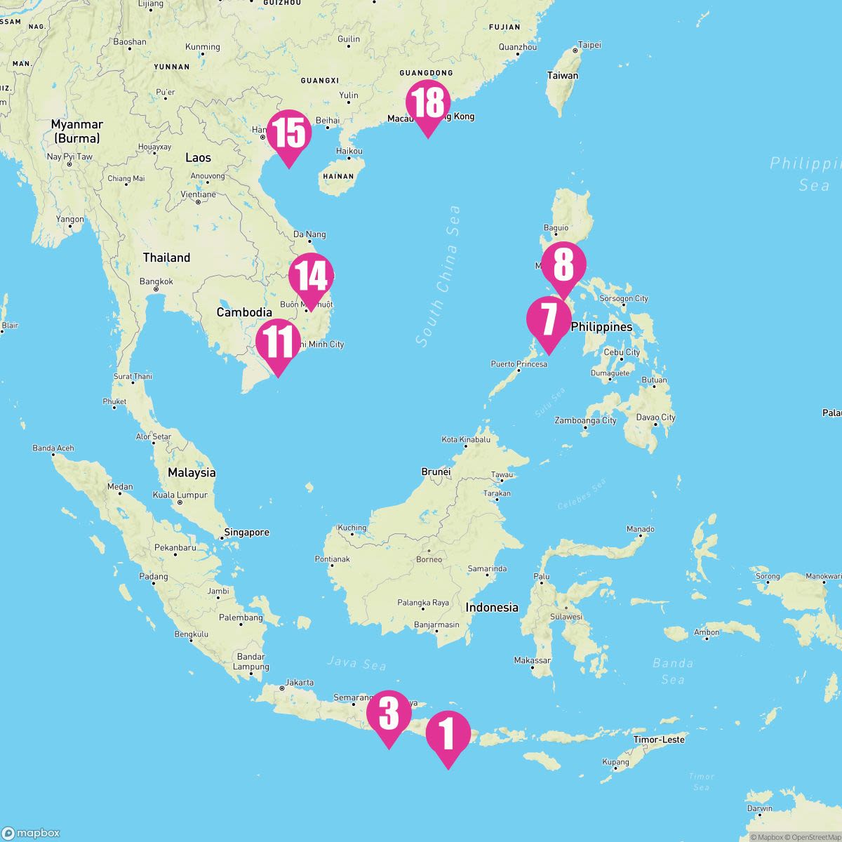 18 Night Philippines & Vietnam In Depth (Bali To Hong Kong)