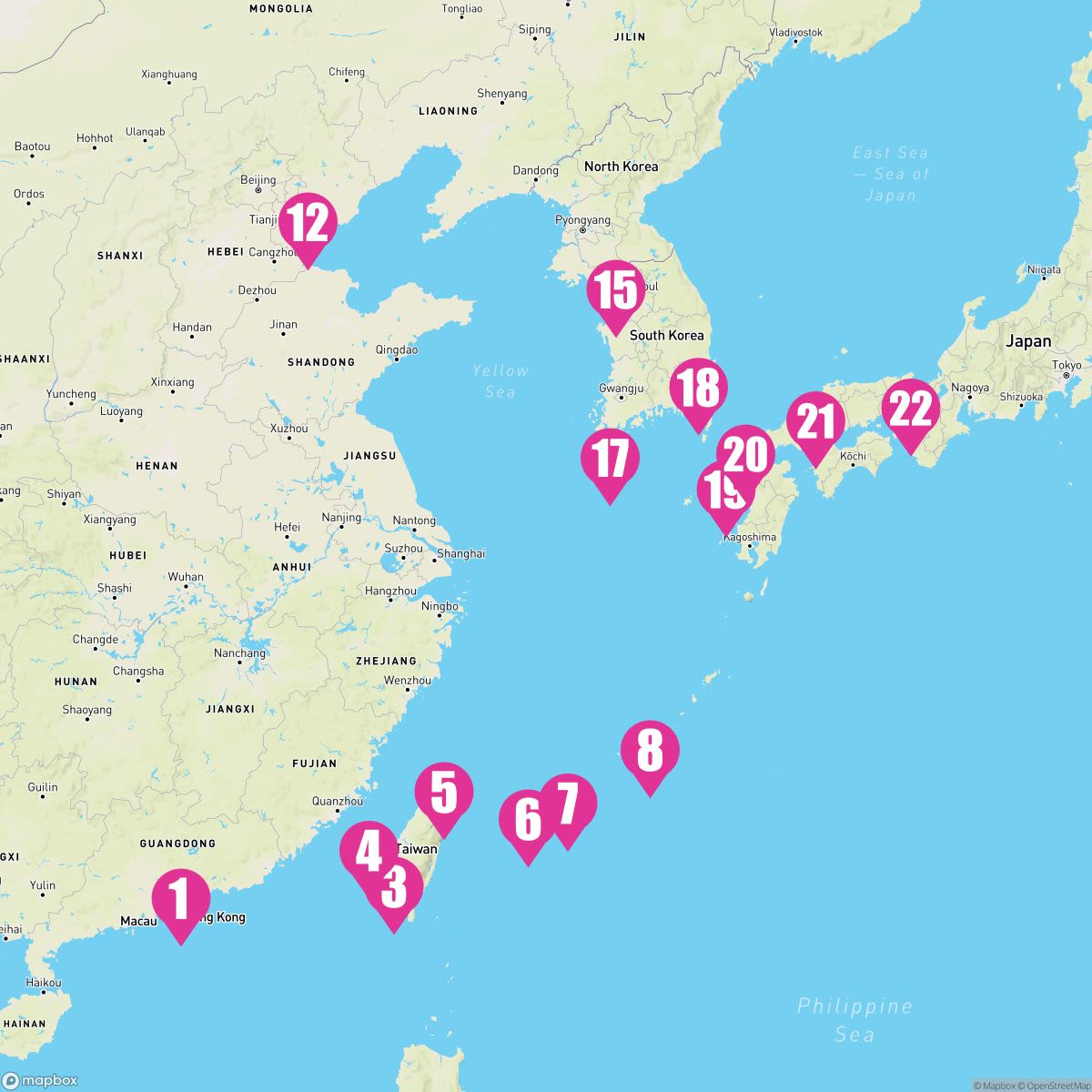 21 Night Jewels Of The China Sea (Hong Kong To Kobe)