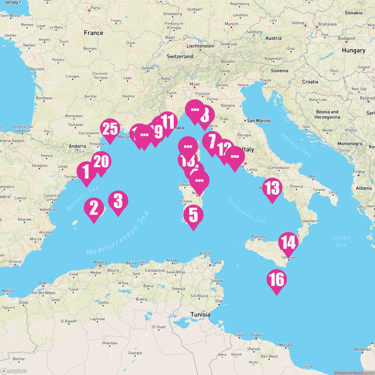 30 Night Western Mediterranean (Barcelona To Rome)