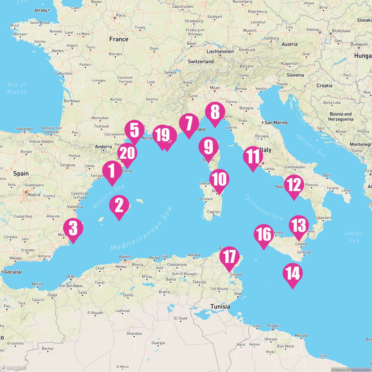 20 Night Western Mediterranean (Barcelona Roundtrip)
