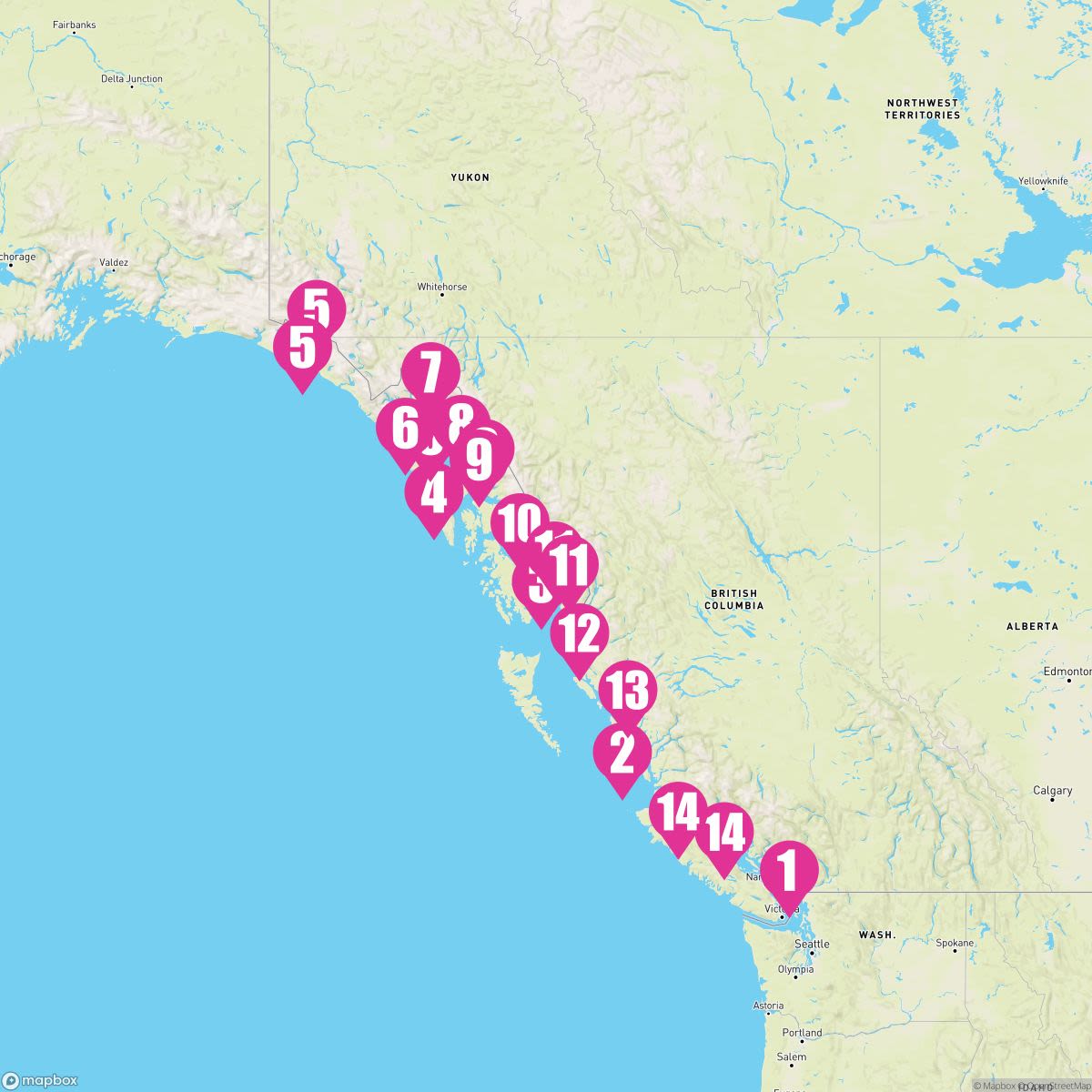 14 Night Alaska Glaciers Fjords & Inside Passage (Vancouver Roundtrip)