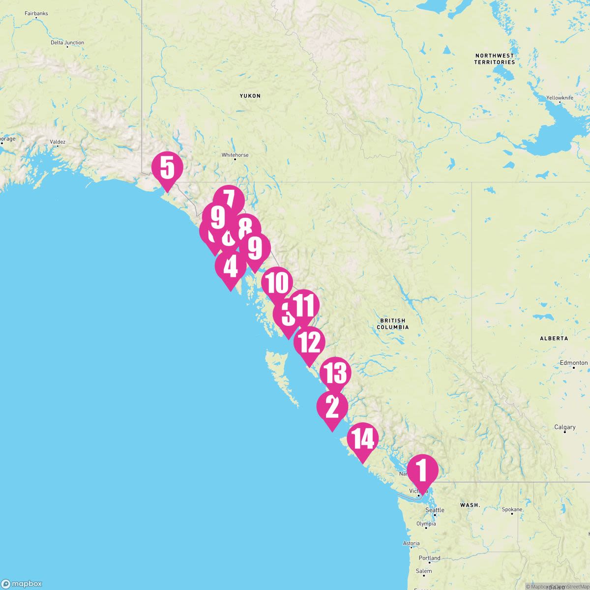 14 Night Alaska Glaciers Fjords & Inside Passage (Vancouver Roundtrip)