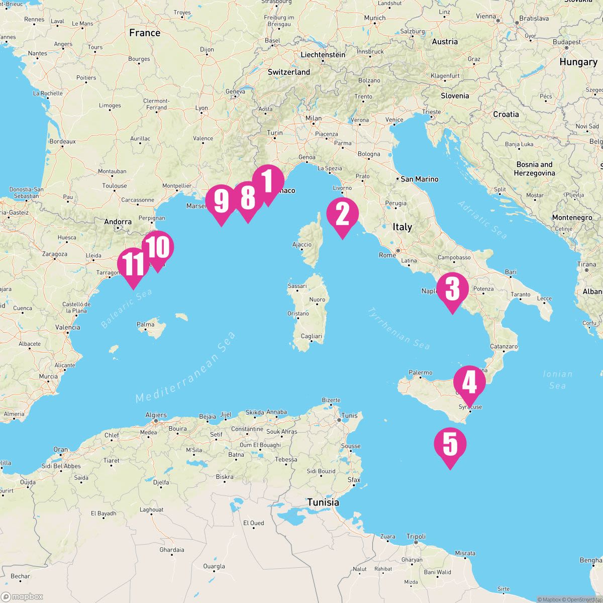 10 Night Western Mediterranean (Monte Carlo To Barcelona)