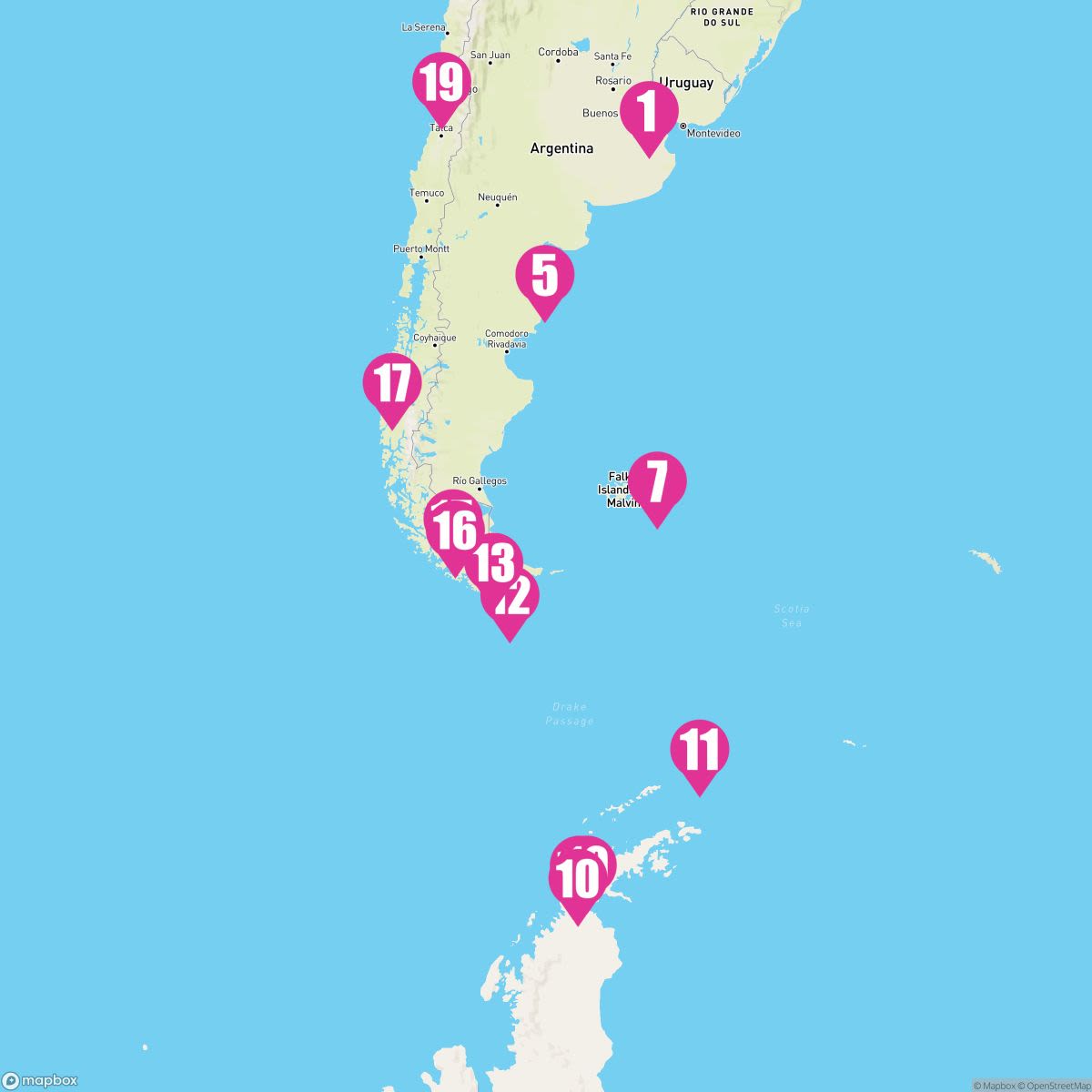 18 Night Ultimate South America & Antarctica (Buenos Aires To Santiago)