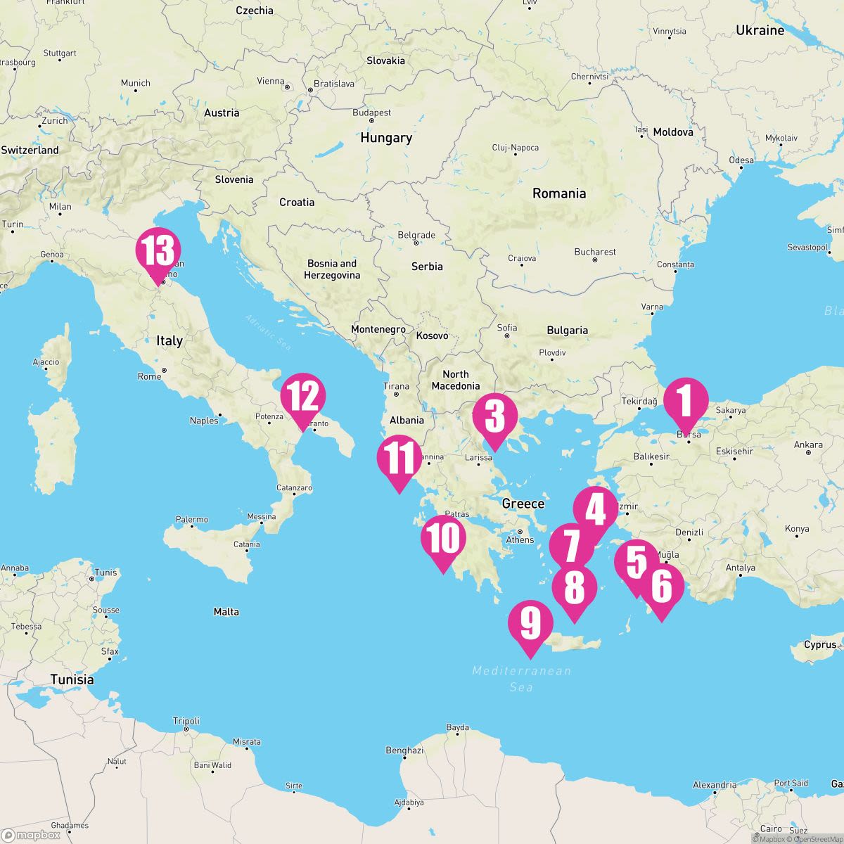13 Night Ultimate Greece Turkey & Italy (Istanbul To Ravenna)