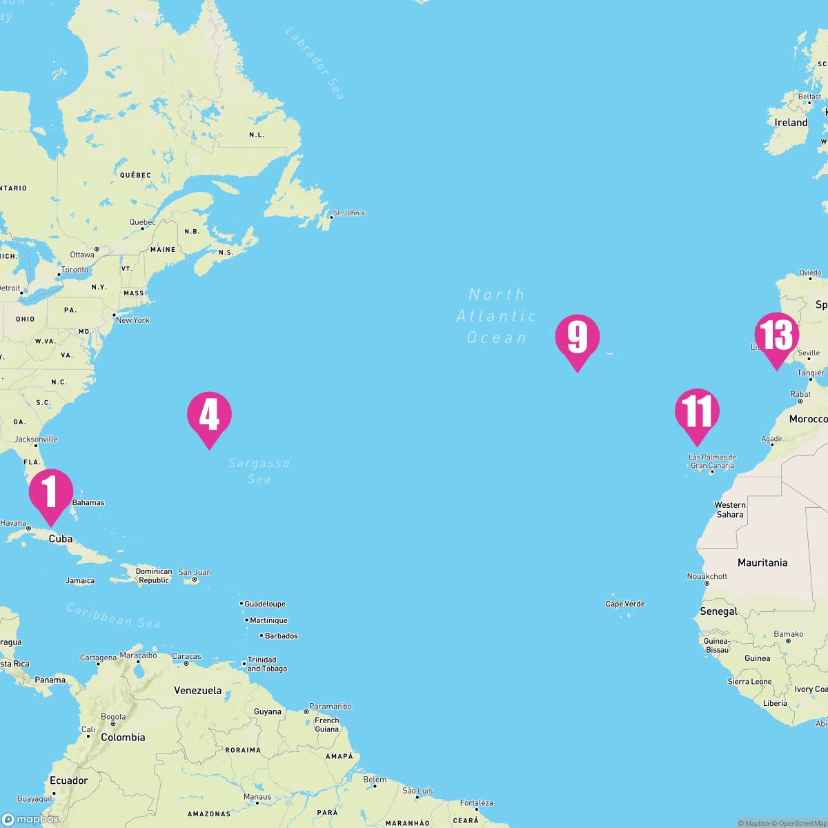 12 Night The Magnificent Azores (Miami To Lisbon)