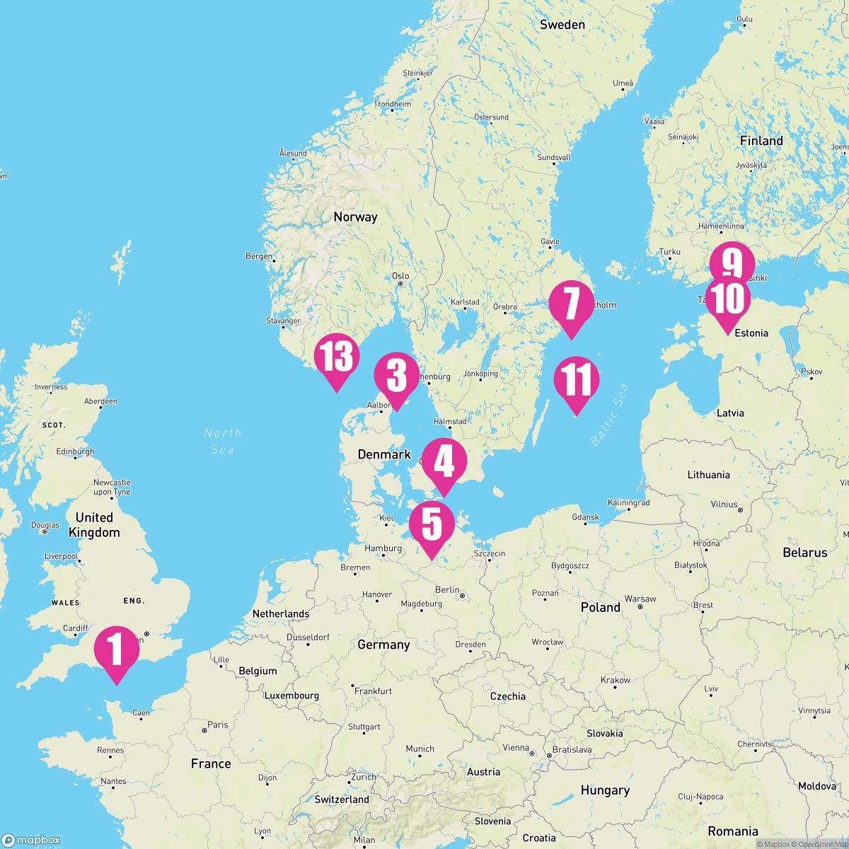 14 Night Norway Denmark & Sweden (Southampton Roundtrip)