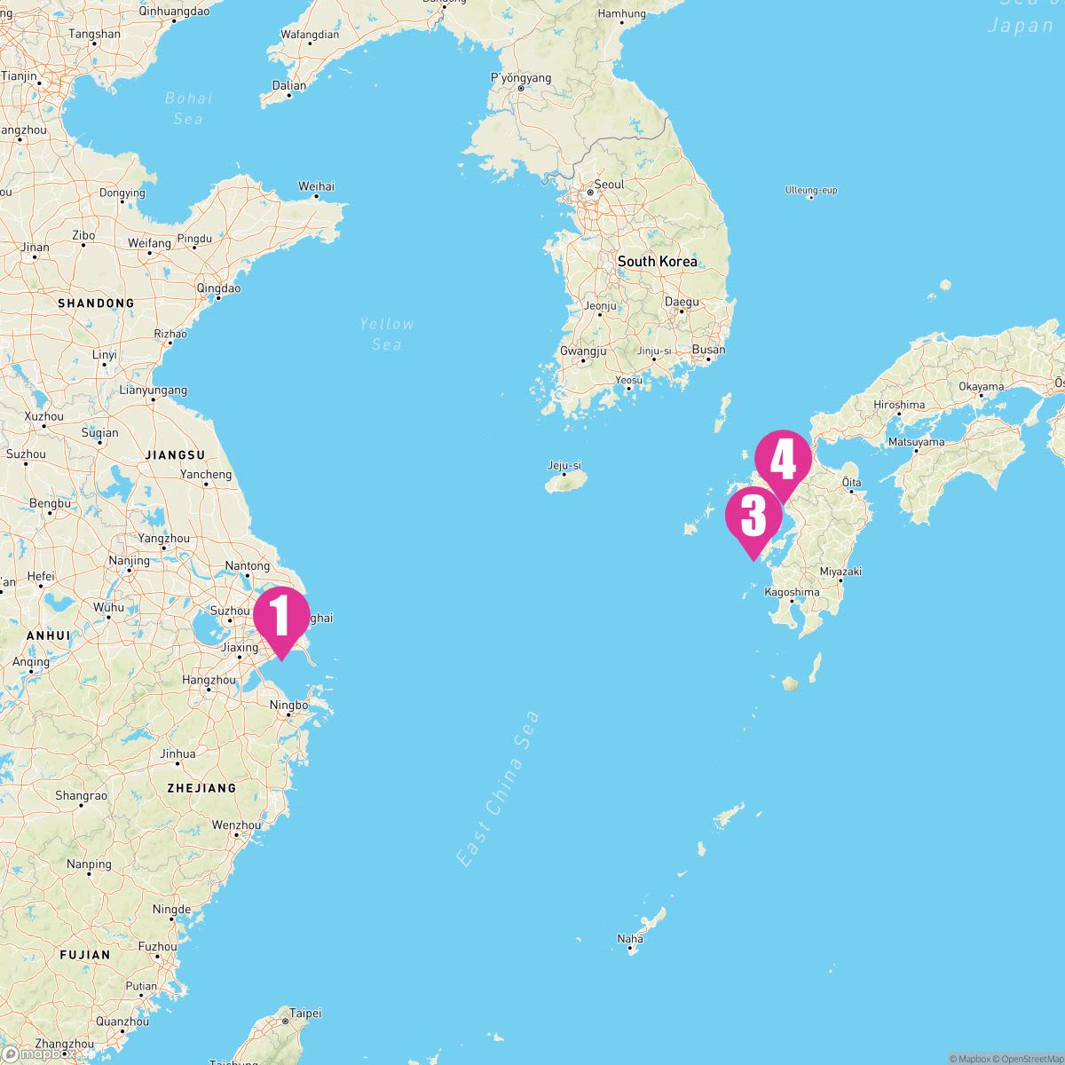 5 Night Fukuoka & Busan (Shanghai Roundtrip)