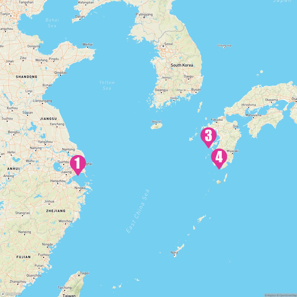 5 Night Nagasaki & Kagoshima (Shanghai Roundtrip)