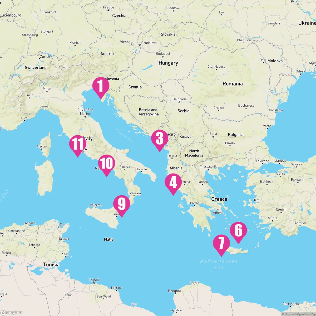 10 Night Adriatic & Aegean Seas (Trieste To Rome)