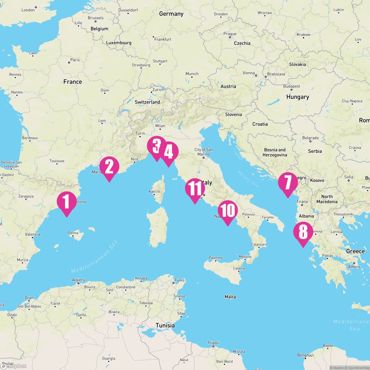 10 Night Mediterranean With Greek Isles & Turkey (Barcelona To Rome)