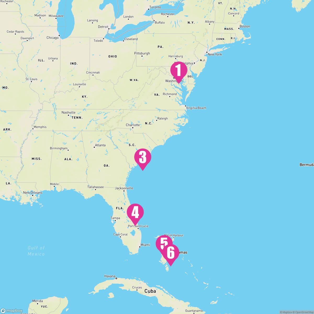 8 Night Southeast Coast & Perfect Day Holiday (Baltimore Roundtrip)