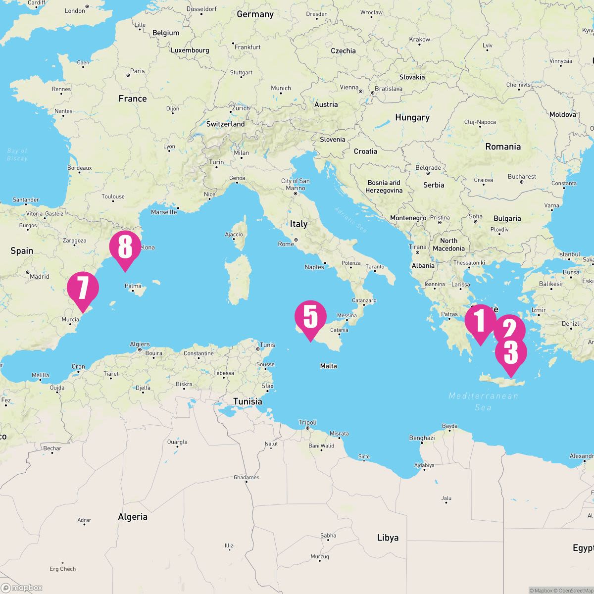 7 Night Greece & Spain (Athens To Barcelona)