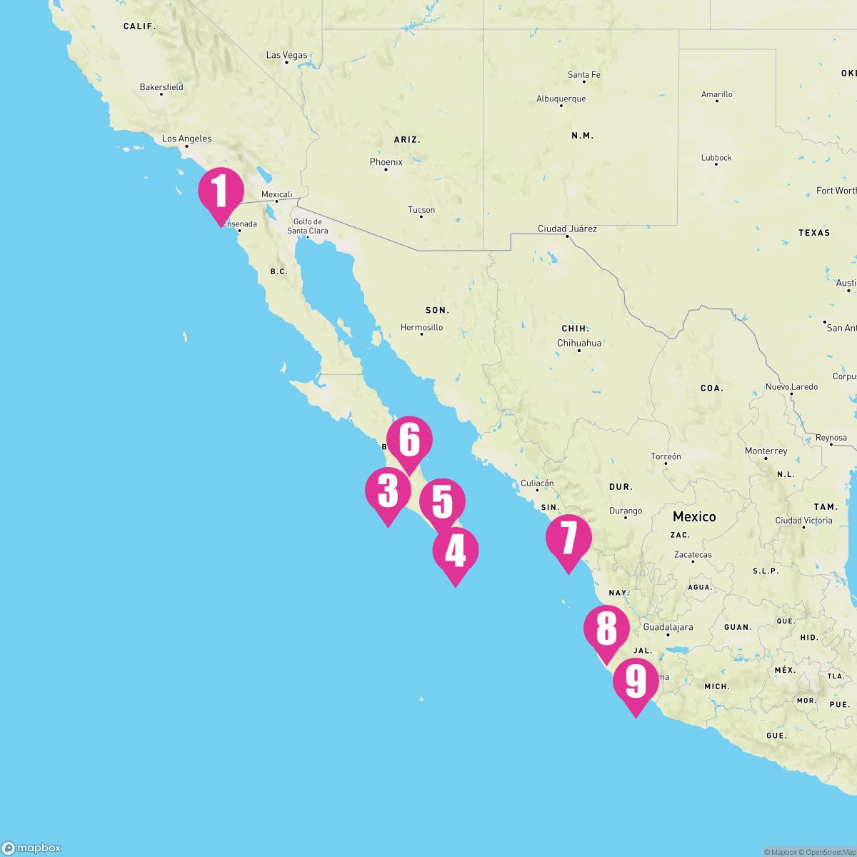 11 Night Mexican Riviera & Sea Of Cortez (San Diego Roundtrip)