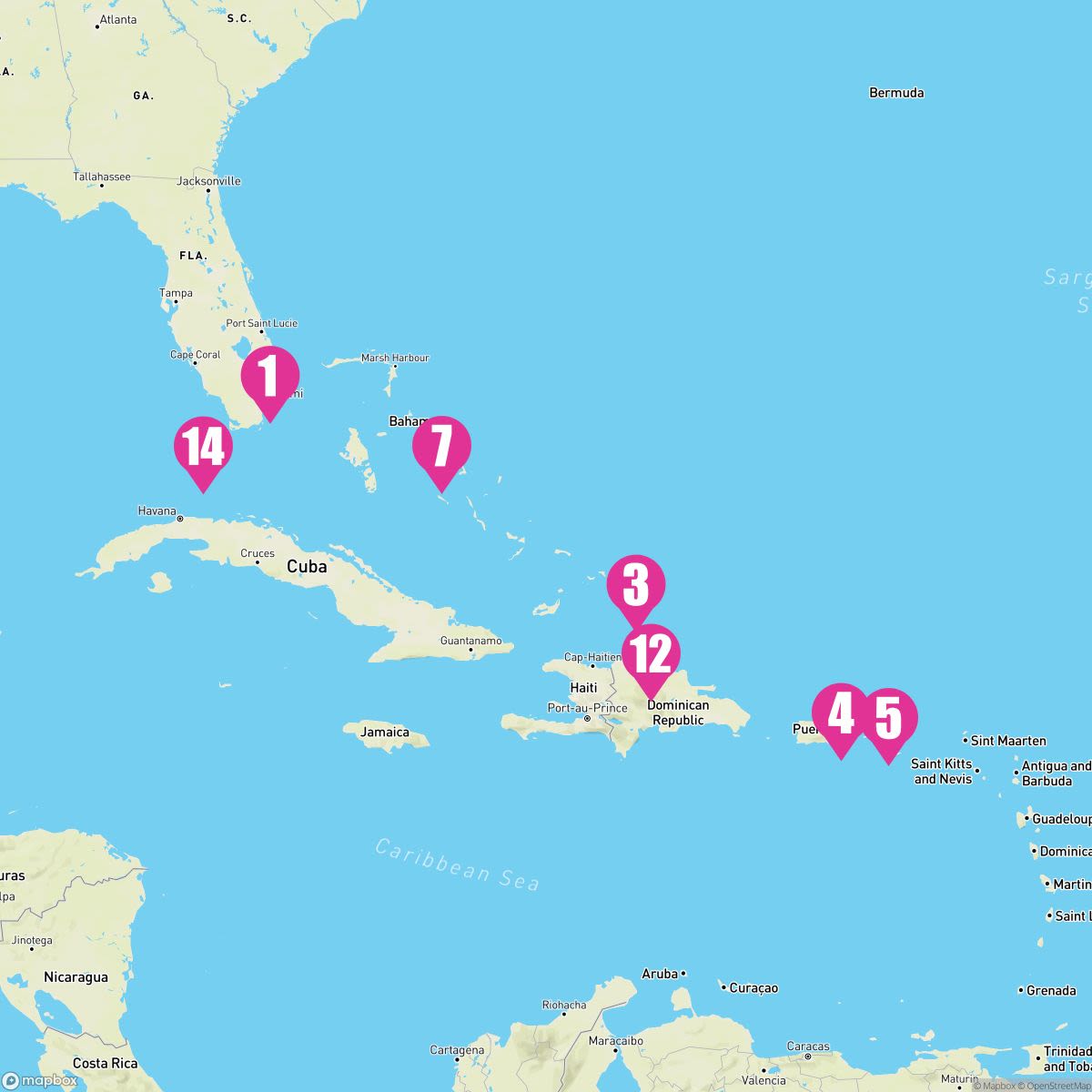 14 Night Tropical & Eastern Caribbean Holiday (Ft. Lauderdale Roundtrip)