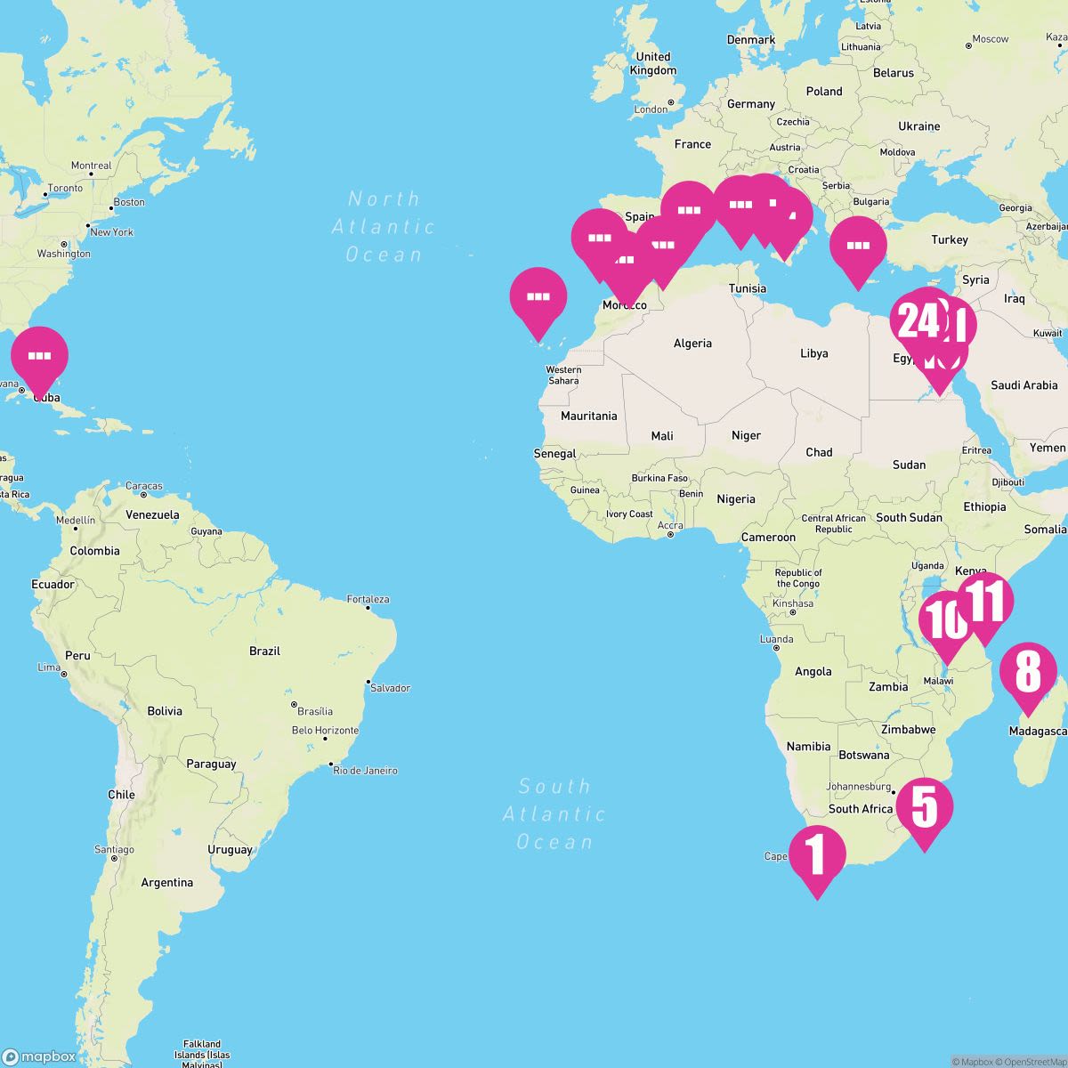 45 Night Grand World Voyage Segment - 2025 (Cape Town To Ft. Lauderdale)