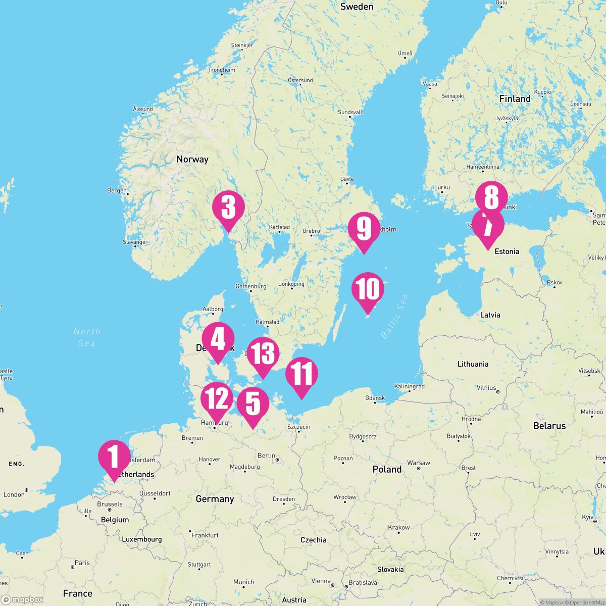 14 Night Jewels Of The Baltic (Amsterdam-Ijmuiden Roundtrip)
