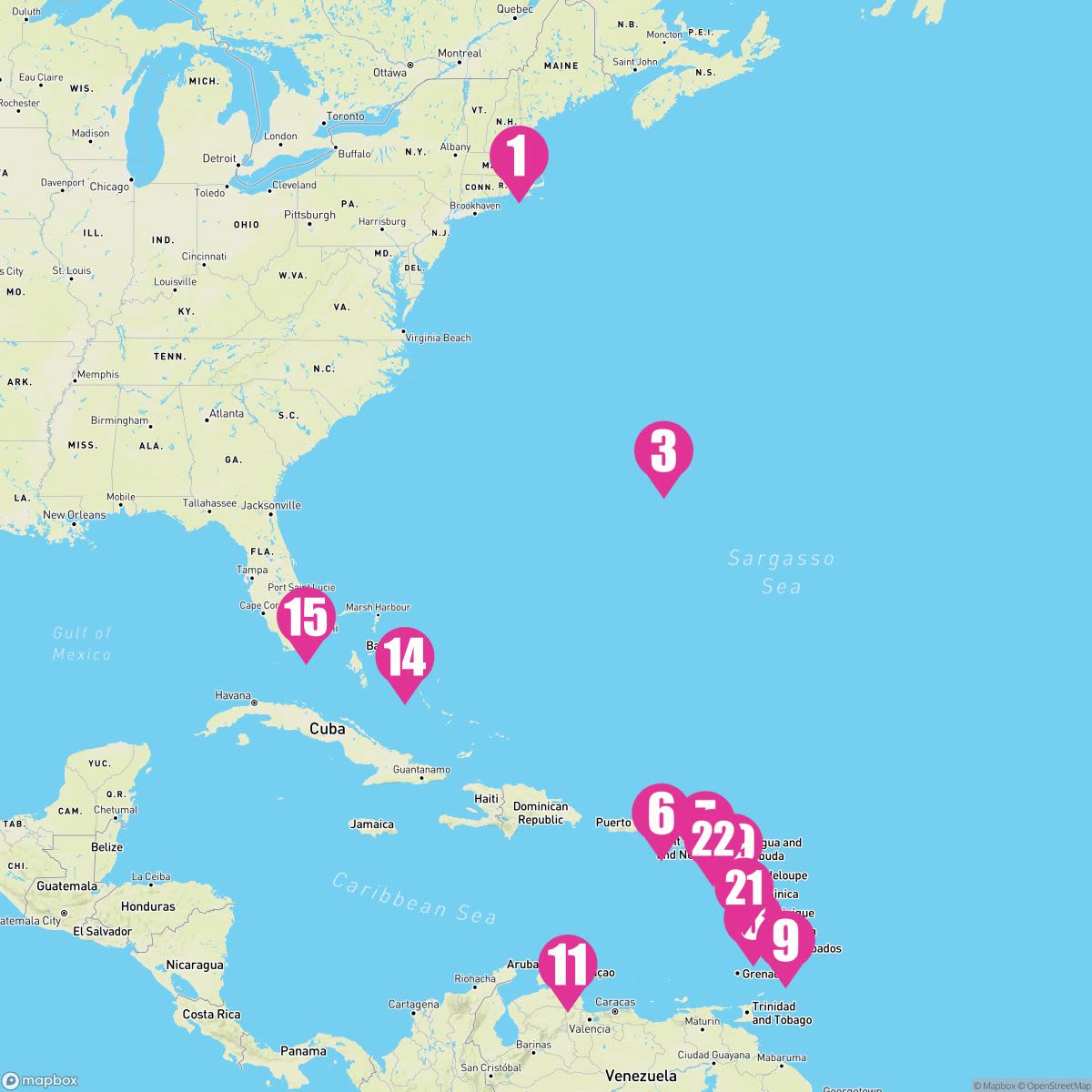 25 Night Eastern Wayfarer & Southern Caribbean (Boston To Ft. Lauderdale)