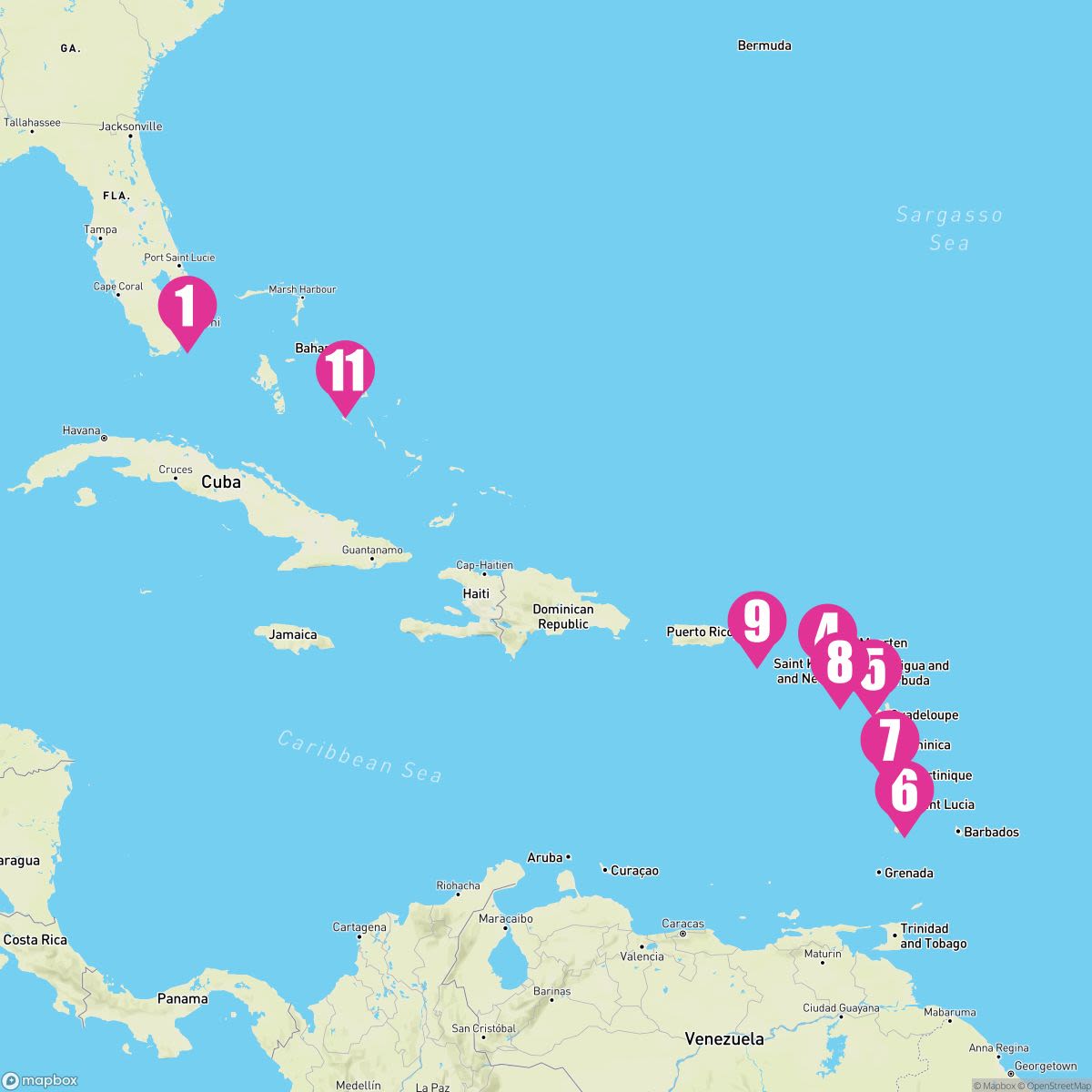 11 Night Eastern Caribbean Wayfarer (Ft. Lauderdale Roundtrip)