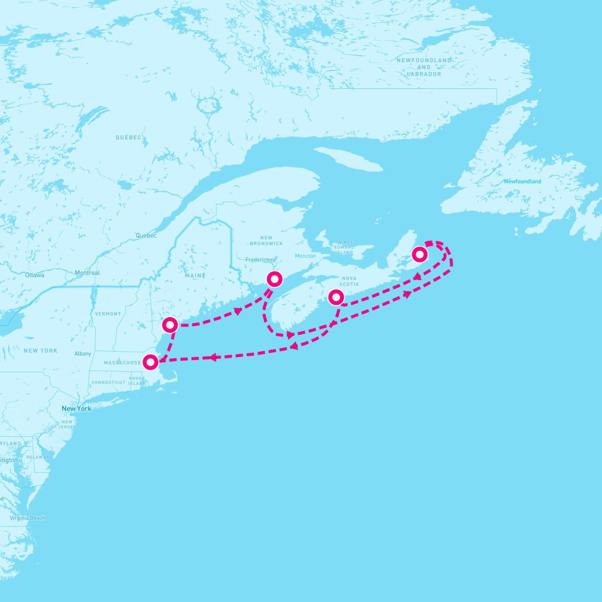 7 Night Canada (Boston Roundtrip)
