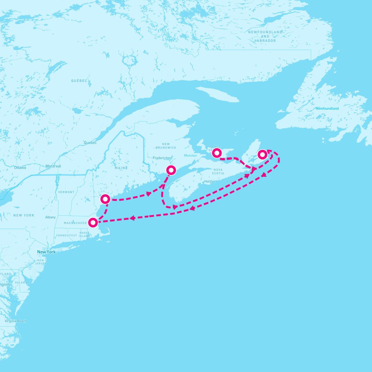 7 Night Canada (Boston Roundtrip)