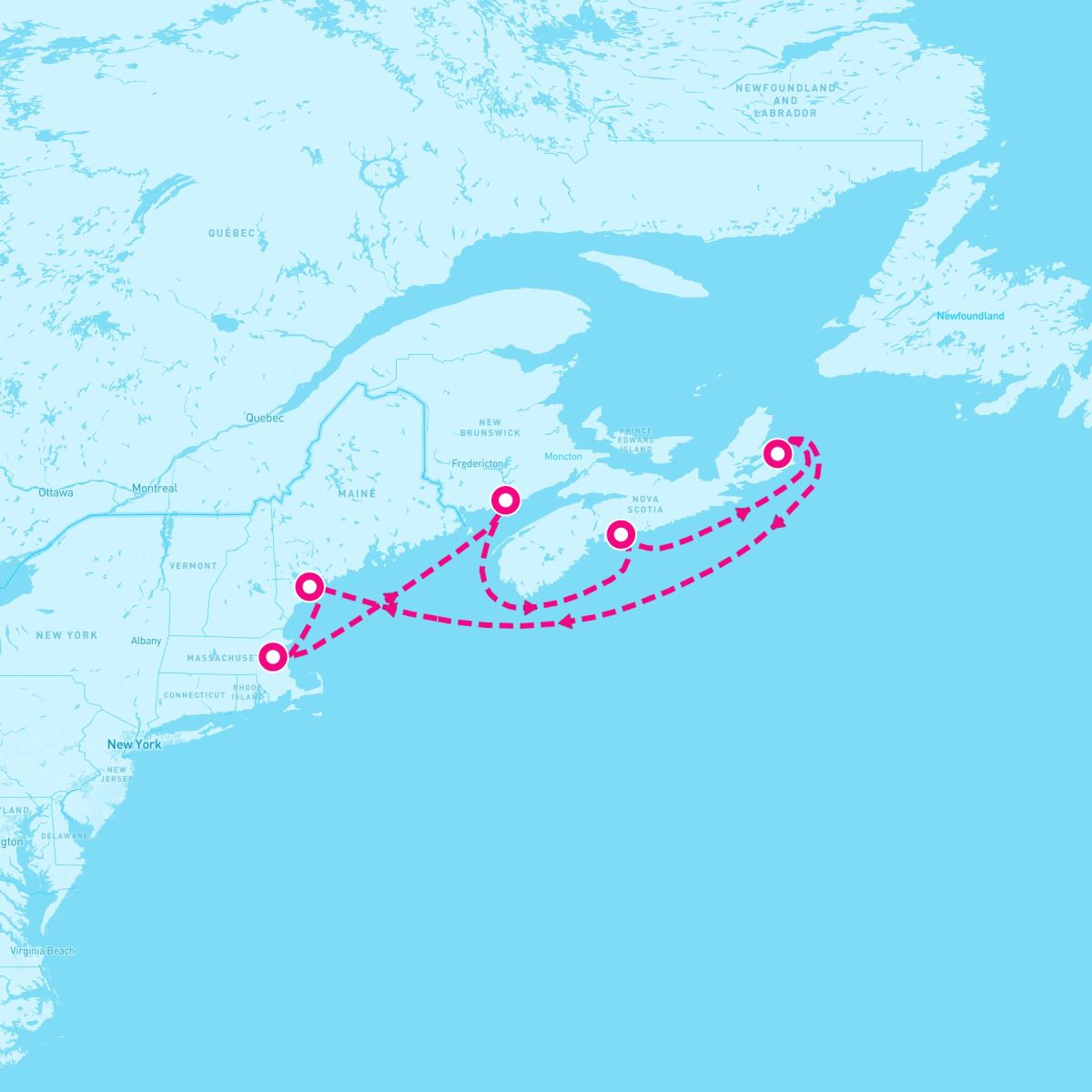 7 Night Canada (Boston Roundtrip)