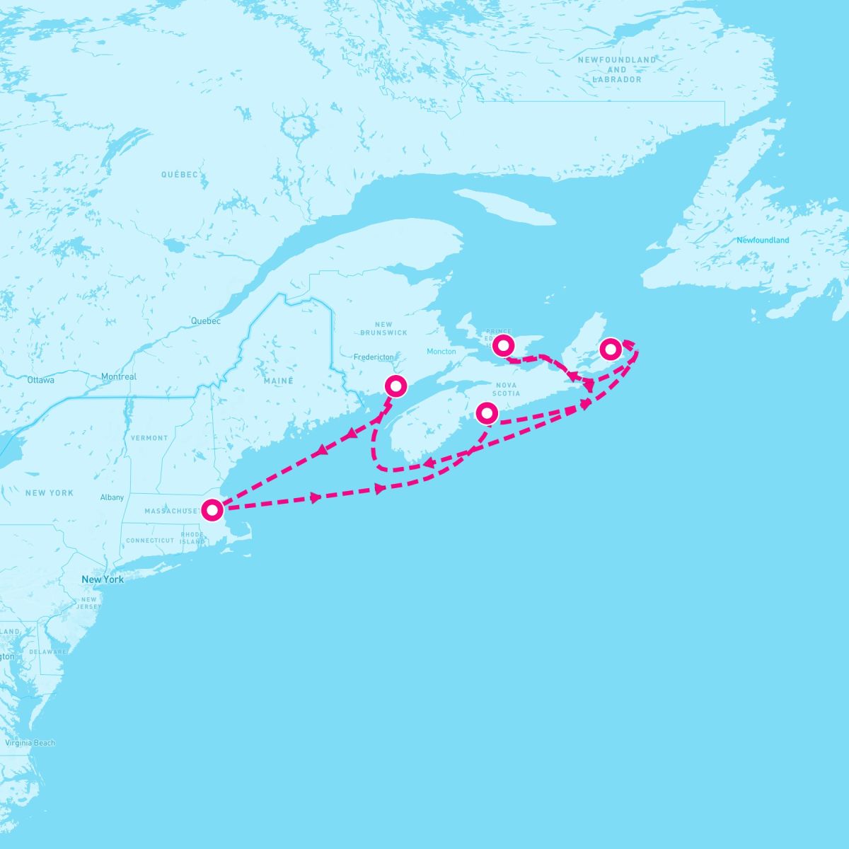 7 Night Canada (Boston Roundtrip)