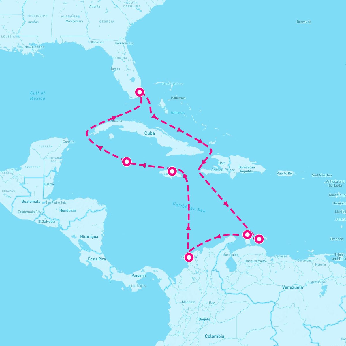 11 Night Magnetic Miami To Gorgeous George Town (Miami Roundtrip)