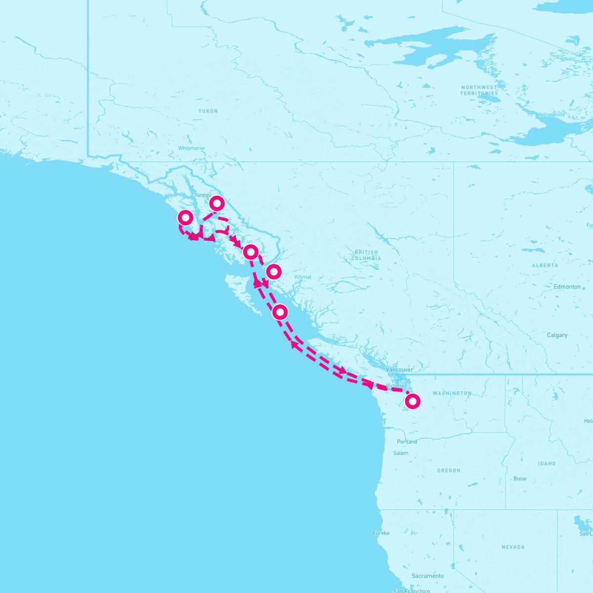 7 Night Alaskan Glacier Blues & Coastal Views (Seattle Roundtrip)