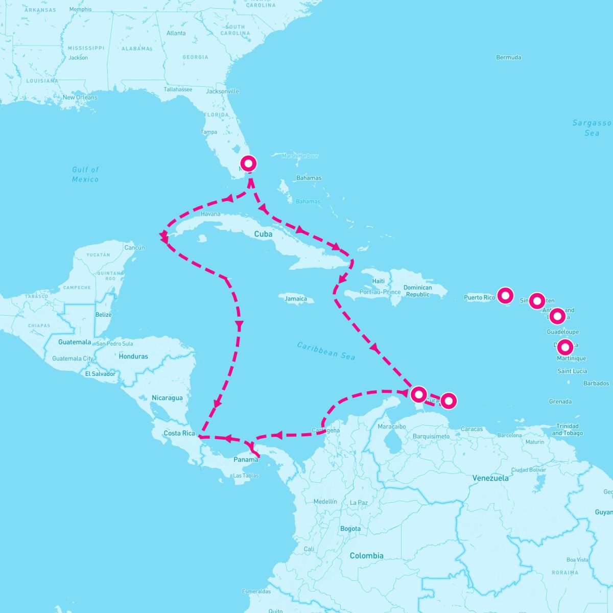 12 Night Circle Caribbean (Ft. Lauderdale Roundtrip)