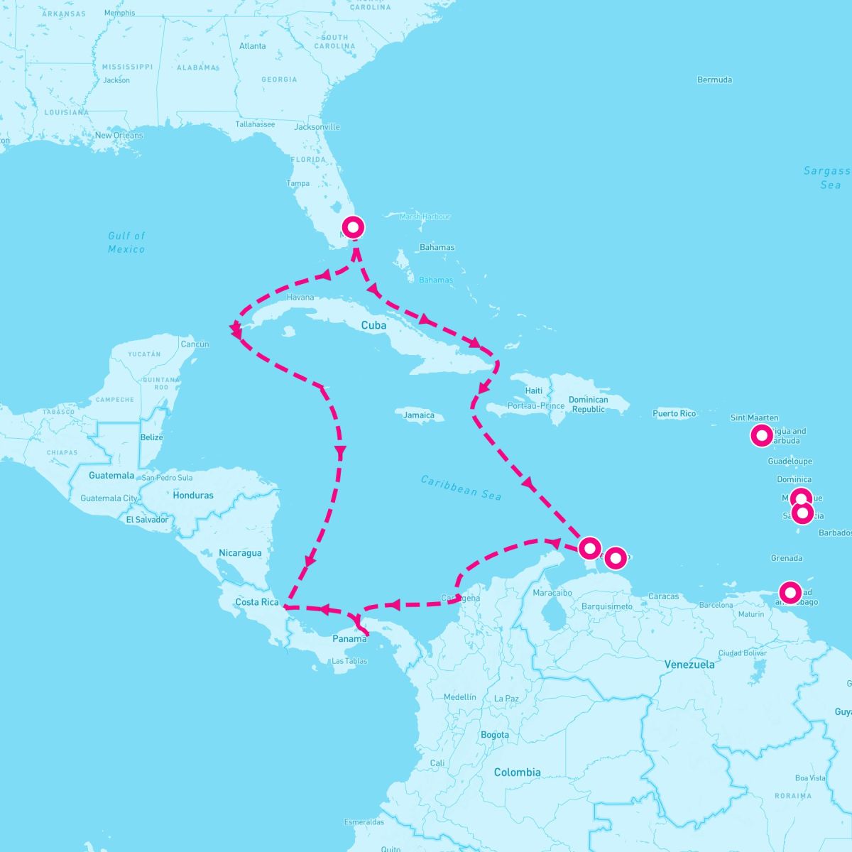 12 Night Circle Caribbean (Ft. Lauderdale Roundtrip)