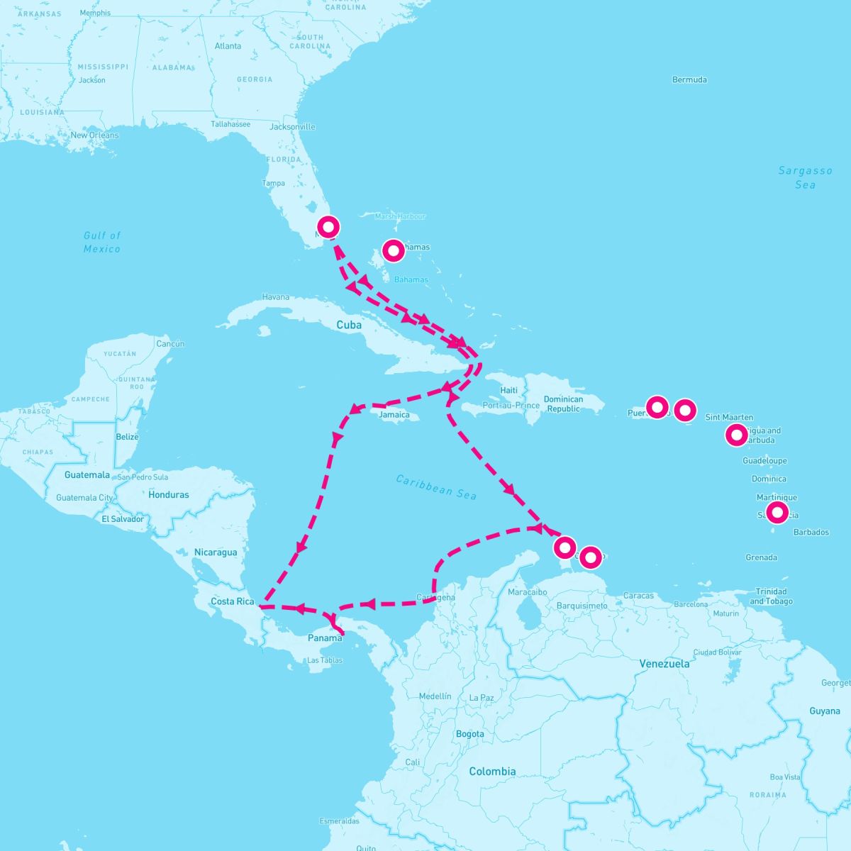 12 Night Circle Caribbean (Ft. Lauderdale Roundtrip)