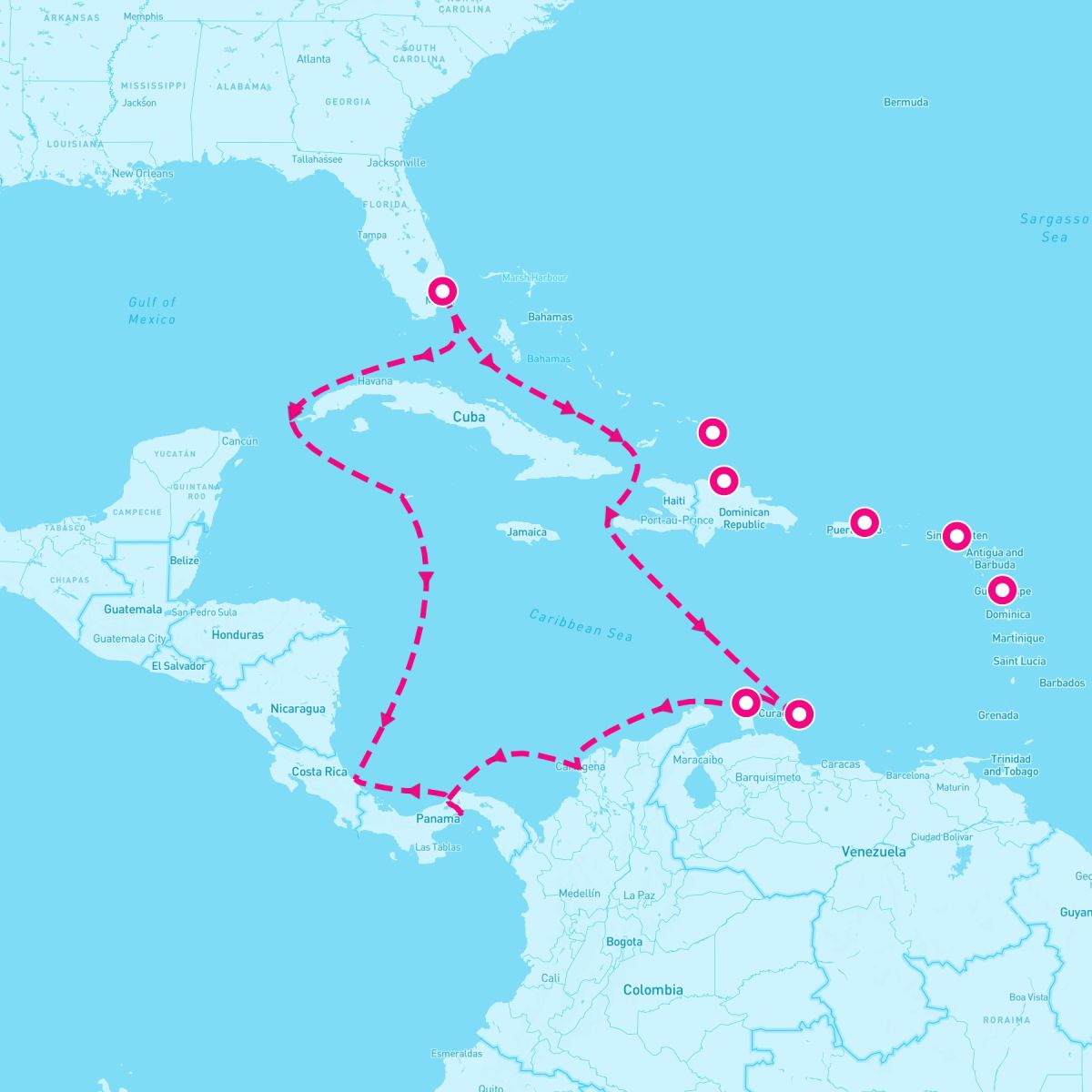 12 Night Circle Caribbean (Ft. Lauderdale Roundtrip)